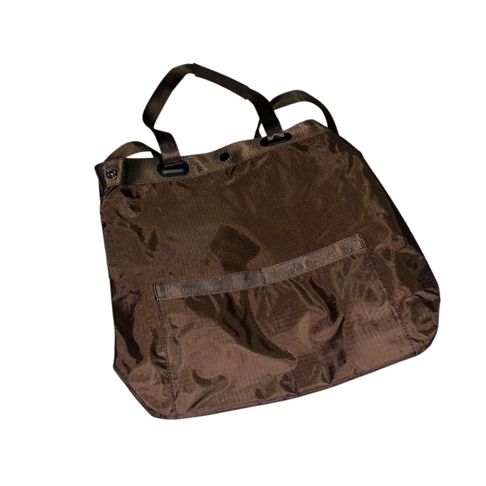 Brown heavy duty rip stop tote bag
